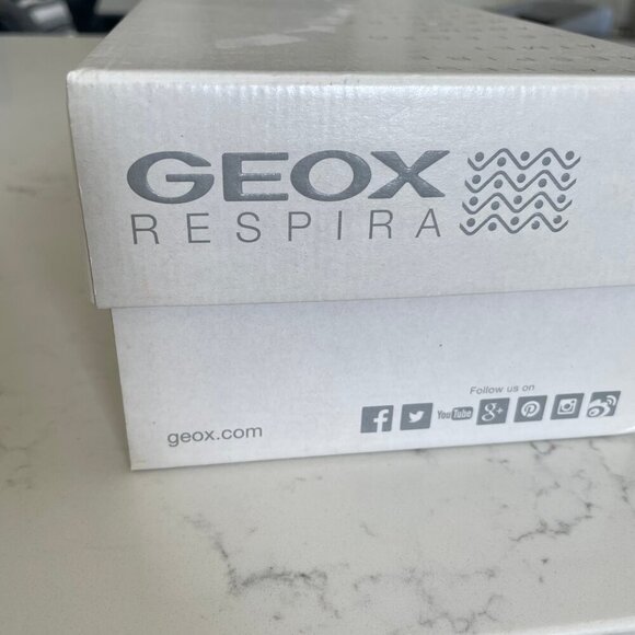 Geox Respira Formosa 1" Wedge Heel Strappy Sandals Buckle Close Lt Orange Sz 10 - Picture 9 of 11